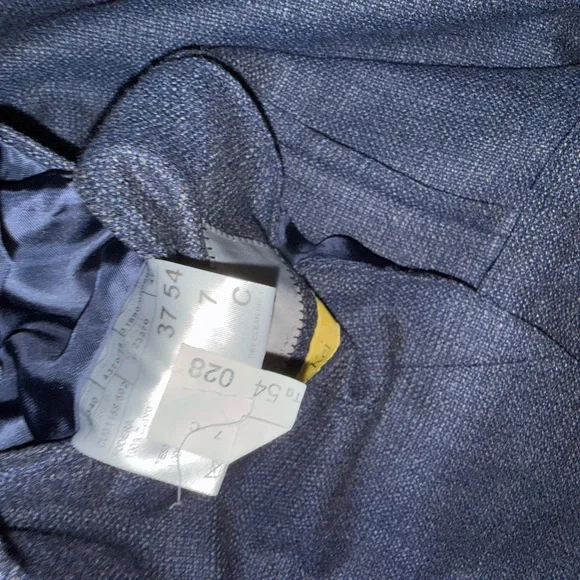 Canali Kai Textured Navy Blazer - Picture 5 of 6